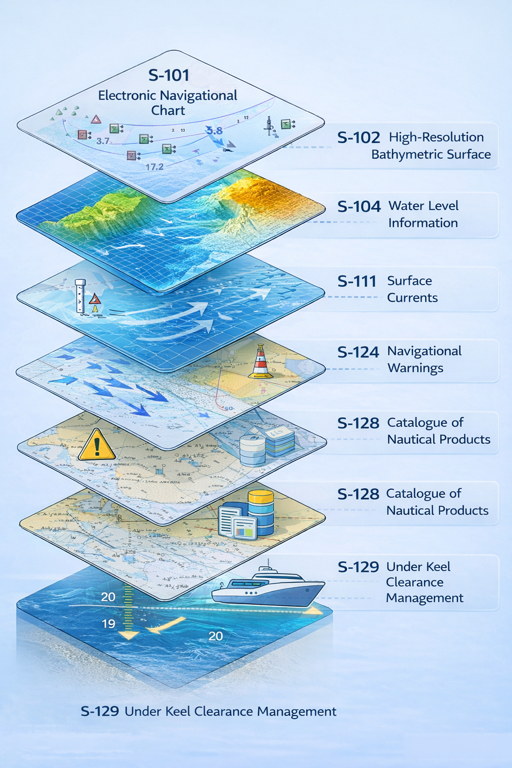 Exploded chart layers overview